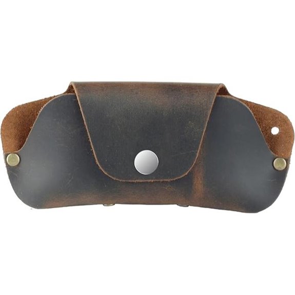 Toprank Leather Eyeglass Case - Slim Handmade Universal Fit