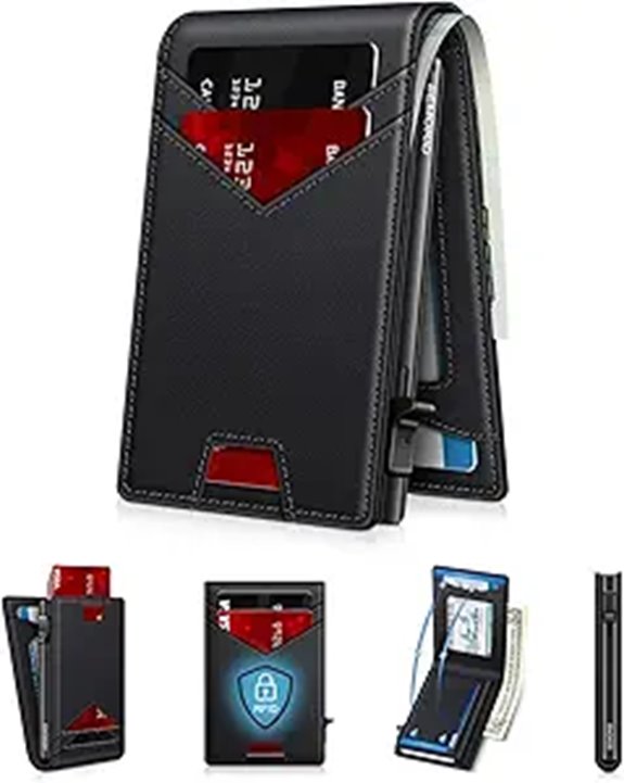 slim rfid bifold wallet