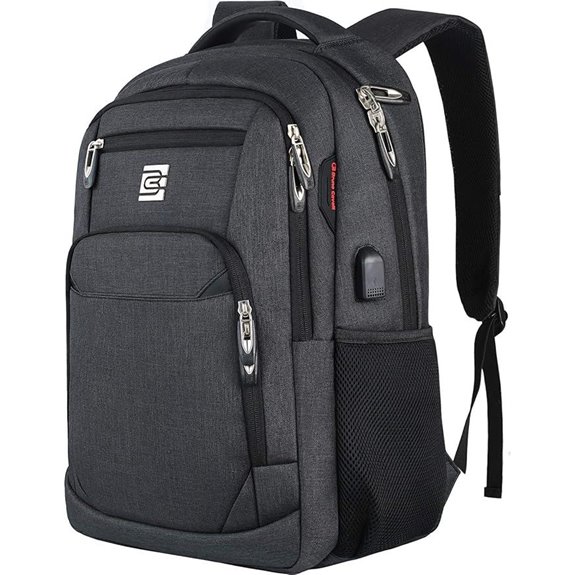 Slim Anti-Theft Laptop Backpack with USB Charging