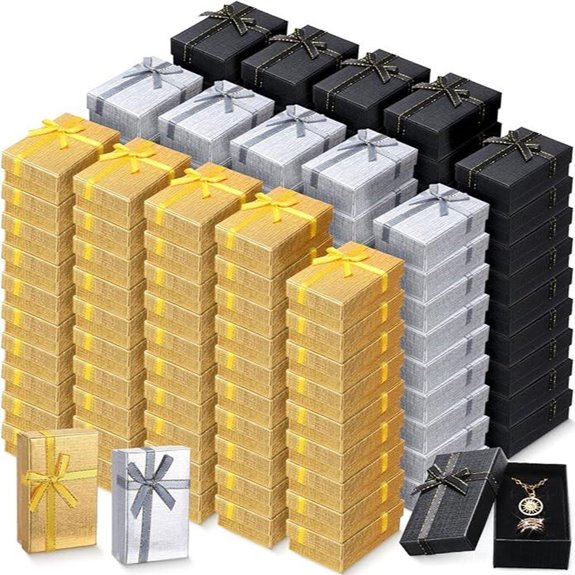 Bucherry Small Jewelry Gift Box with Bow