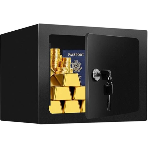 Small Steel Security Safe Box with Keys