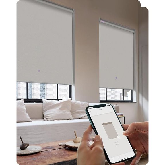 Graywind Smart Blackout Roller Shades with App Control