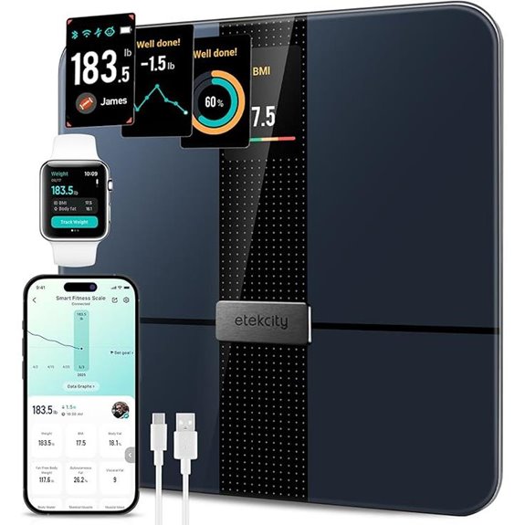 Etekcity Smart Body Weight Scale with BMI and Muscle Metrics