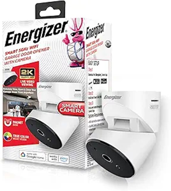 Energizer Smart Garage Door Opener with Camera & Alexa
