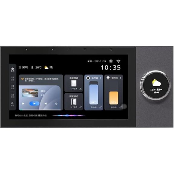 Smart Home Control Panel with Music and Video Intercom