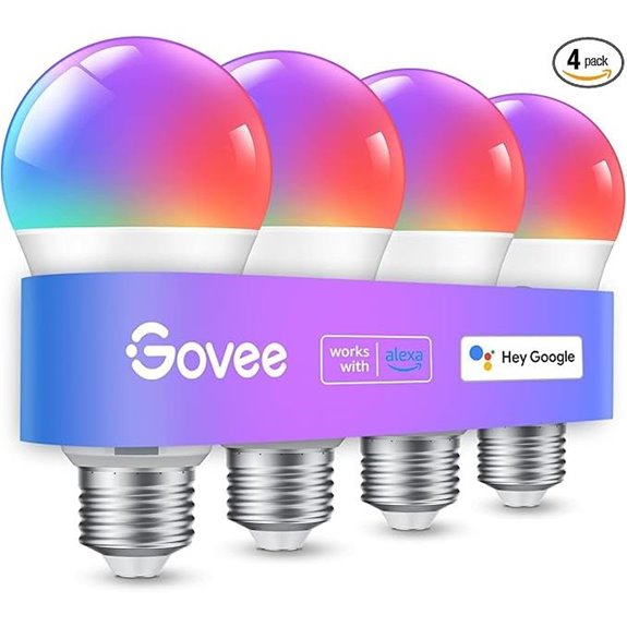 Govee Color Changing Smart Light Bulbs (4 Pack)