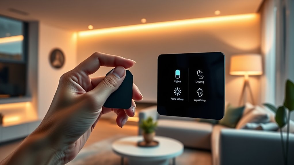 smart lighting control with nfc