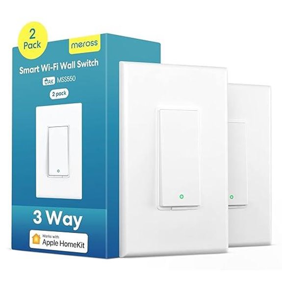 Meross 3-Way Smart Switch 2-Pack with Voice Control