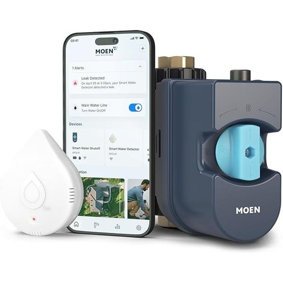 Flo by Moen 3/4-Inch Smart Water Shutoff with Smart Water Detector 1-Pack