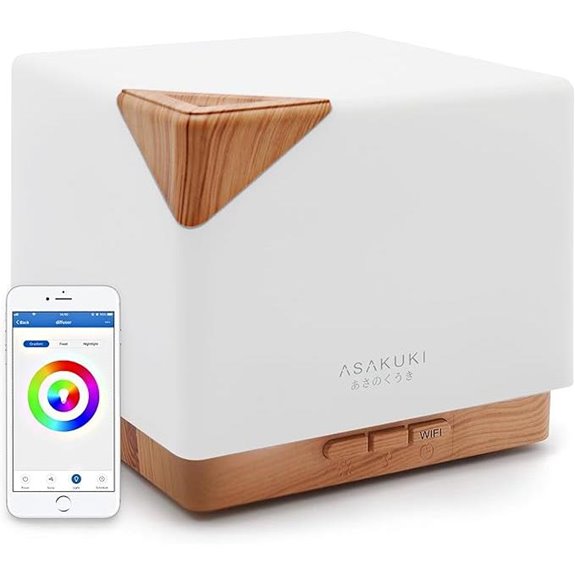 ASAKUKI WiFi Aromatherapy Diffuser with Alexa Compatibility