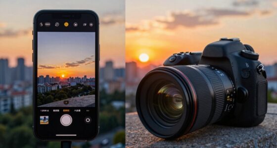 smartphone camera vs professional