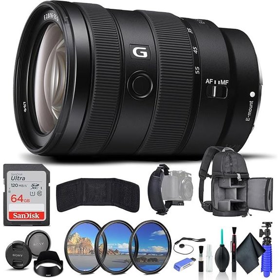 Sony E 16–55mm F2.8 G Lens Kit with Accessories