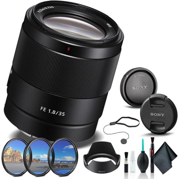 Sony FE 35mm F1.8 Wide-Angle Prime Lens with Filter Kit