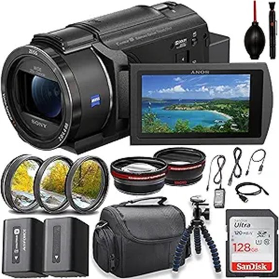 Sony FDR-AX43 4K Handycam Camcorder with Accessories