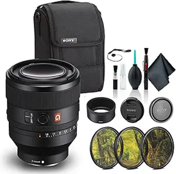 Sony FE 50mm F1.2 GM Lens with Accessories