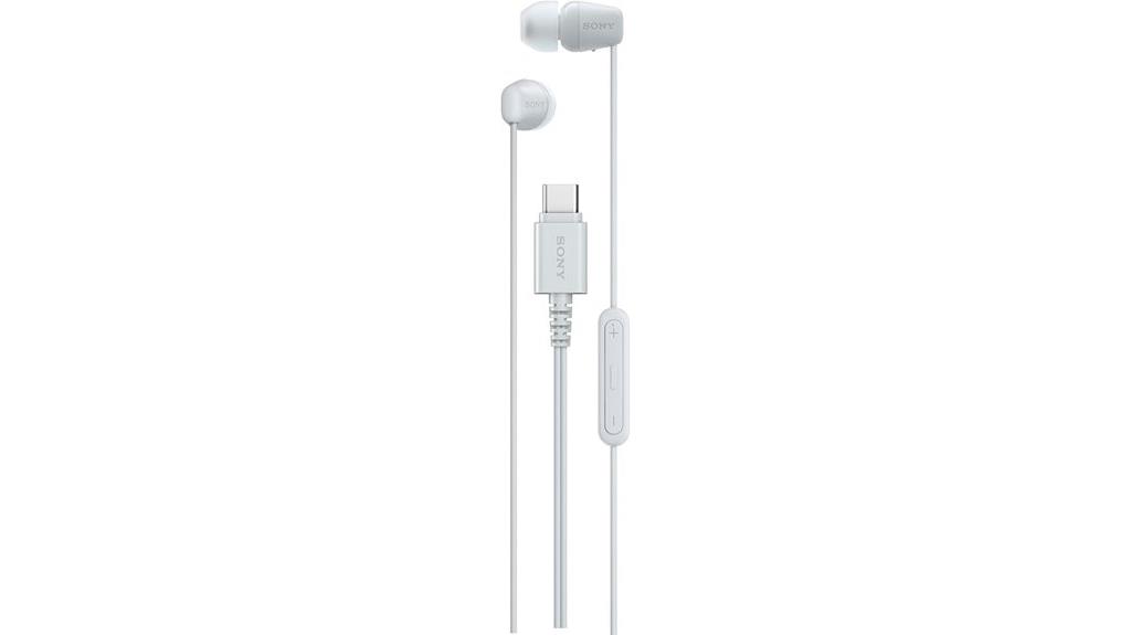 sony ier ex15c white headphones