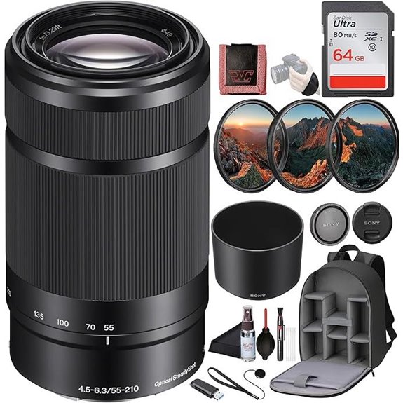 Sony E 55-210mm F4.5–6.3 OSS Telephoto Lens Kit