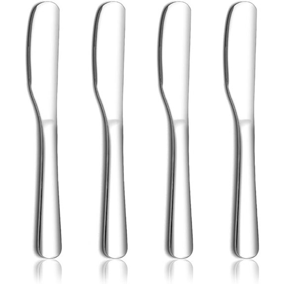 Homquen Stainless Steel Butter Knife Set of 4