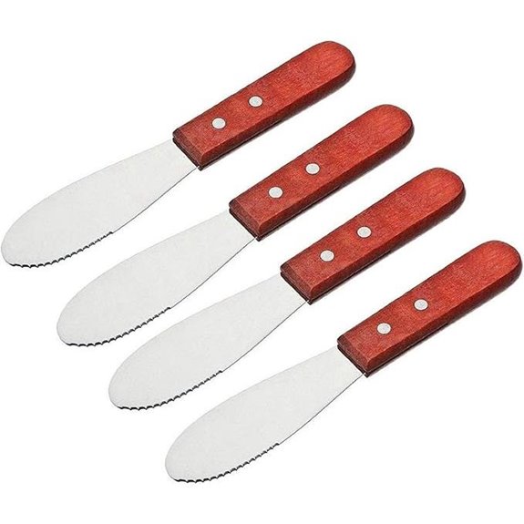 Wall2Wall Stainless Steel Butter Spreader Set (4 Pieces)