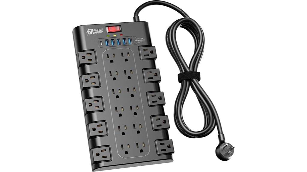 surge protected usb power strip