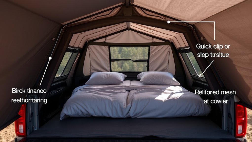 tall sleeper truck tents