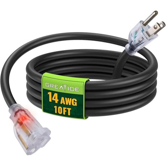 10 Ft 14/3 Lighted Outdoor Extension Cord