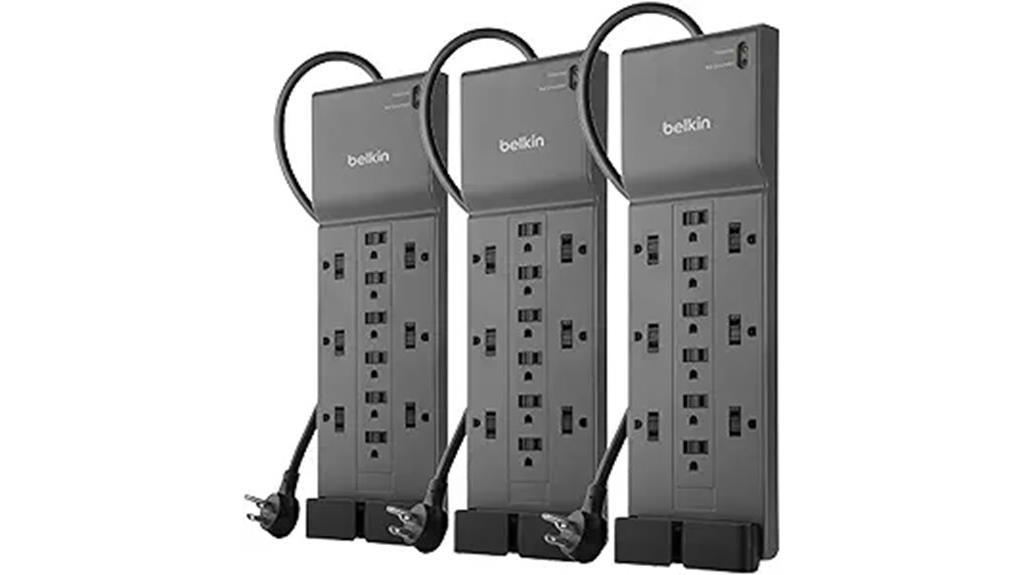 three pack surge protectors