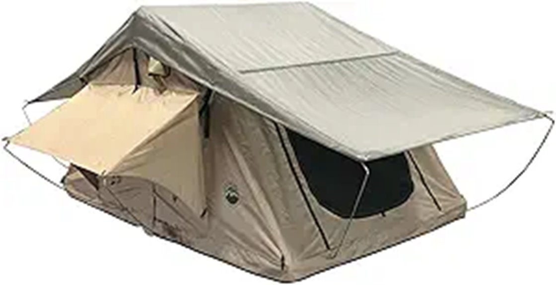 Overland TMBK 3-Person Roof Tent with Rain Fly