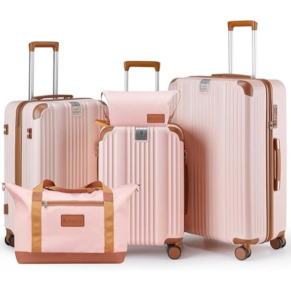 3-Piece Luggage Set with Spinner Wheels and TSA Lock