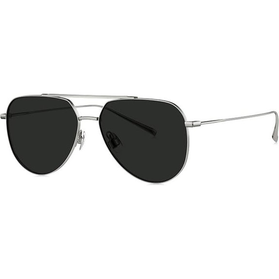 Bolon Titanium Aviator Polarized Sunglasses