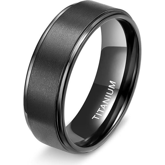 TIGRADE Titanium Rings for Men and Women