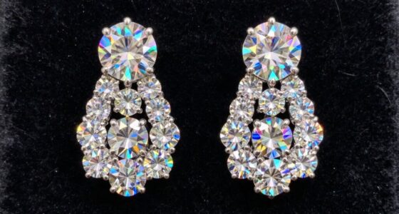 top diamond simulant earrings