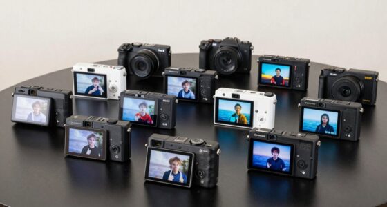 top flip screen vlogging cameras