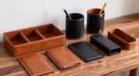 top leather desk organizers