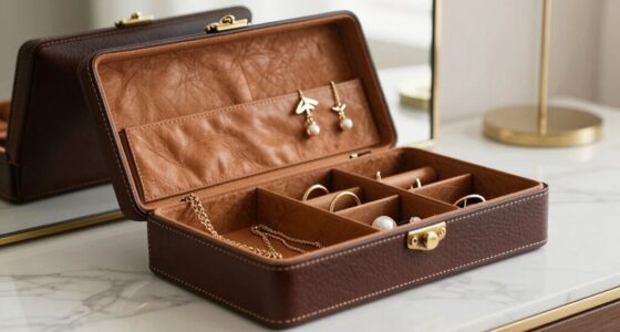 top leather jewelry storage