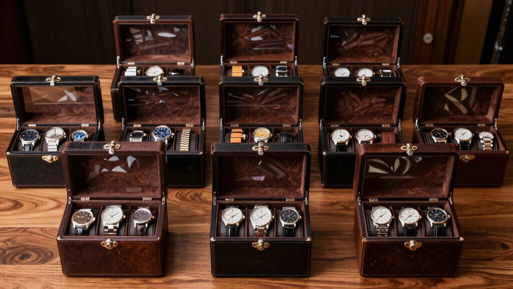 top leather watch storage