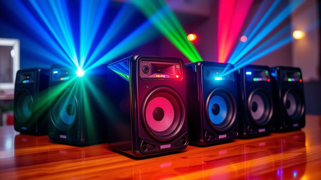 top lighted party speakers