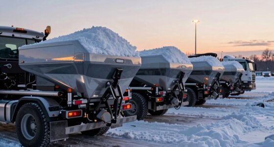 top snow plow salt spreaders
