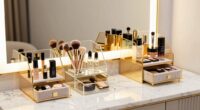 top vanity makeup storage