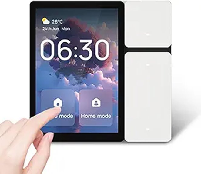 Smart Home Control Panel with Touchscreen and Voice