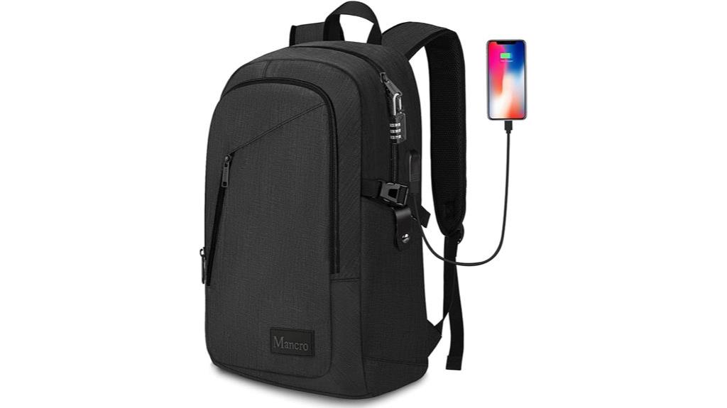 travel backpack with usb