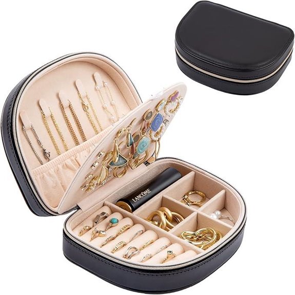 ProCase Travel Jewelry Box with Two Layers