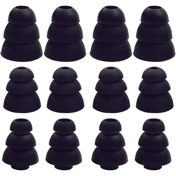 JNSA Triple Flange Noise Cancelling Ear Tips (6 Pairs)