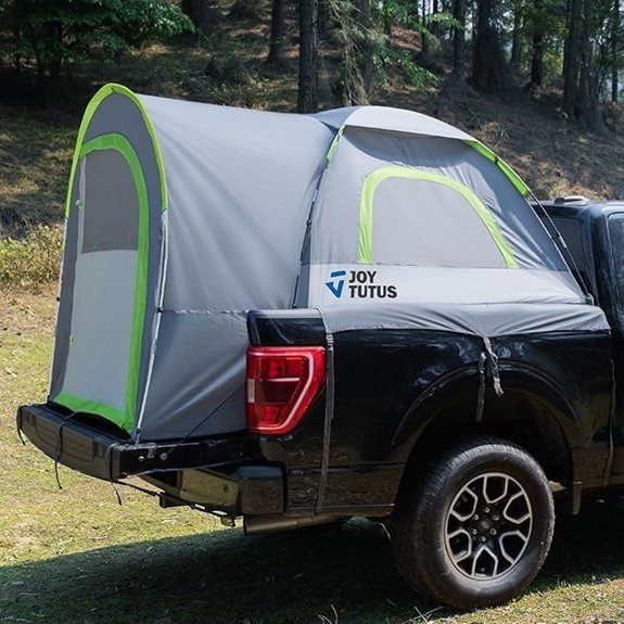 JOYTUTUS Truck Bed Tent with Rainfly for 2