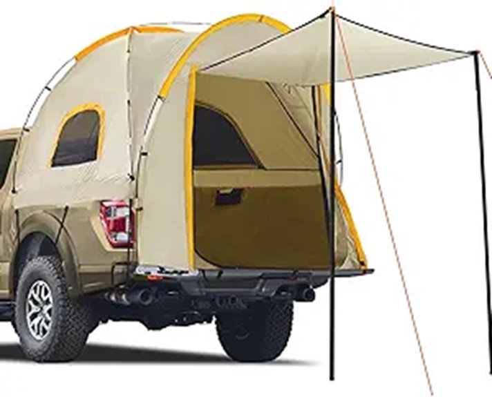 Pickup Truck Tent with Awning for 5-5.2 ft Beds