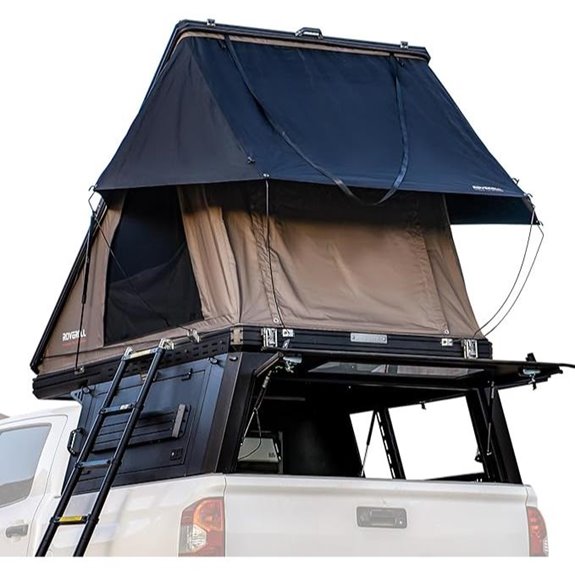 Truck Canopy with Rooftop Tent and Accessories
