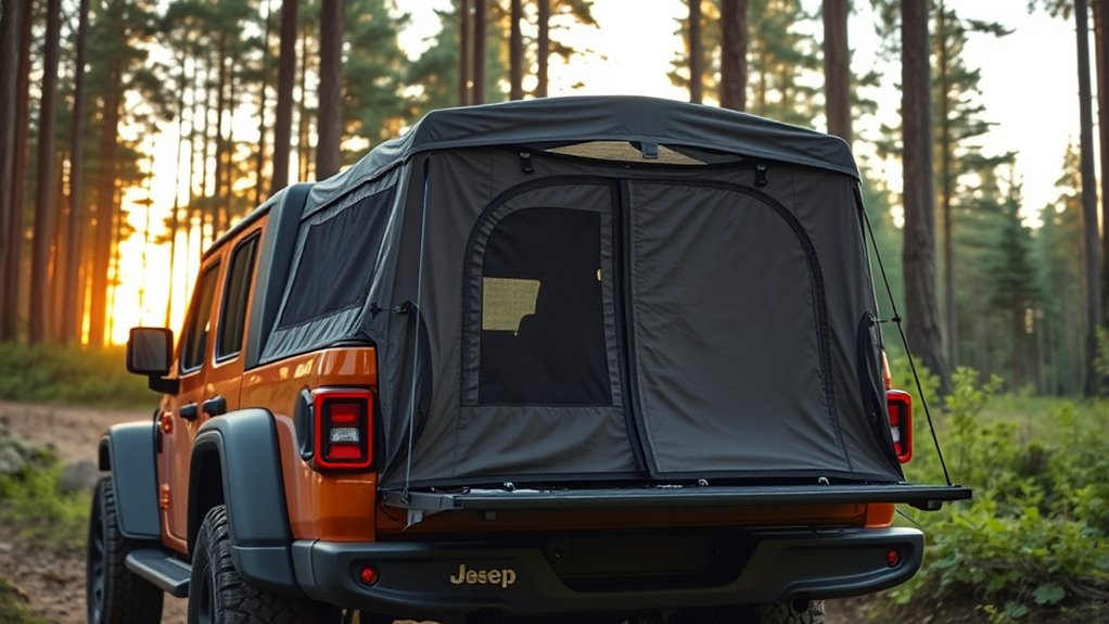 truck tent compatibility and features