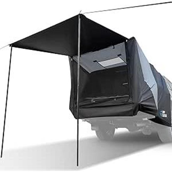 JOYTUTUS Truck Tent with Awning for Full-Size Trucks