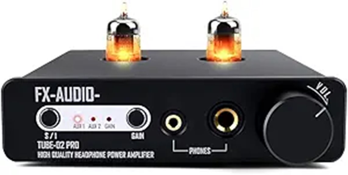 FX-Audio Tube-02 Pro Headphone Amplifier with Vacuum Tube