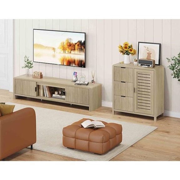 FATORRI TV Stand & Buffet Cabinet with Storage